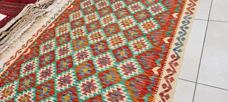 Afghan Kilim 190cm x 145cm Hand Made