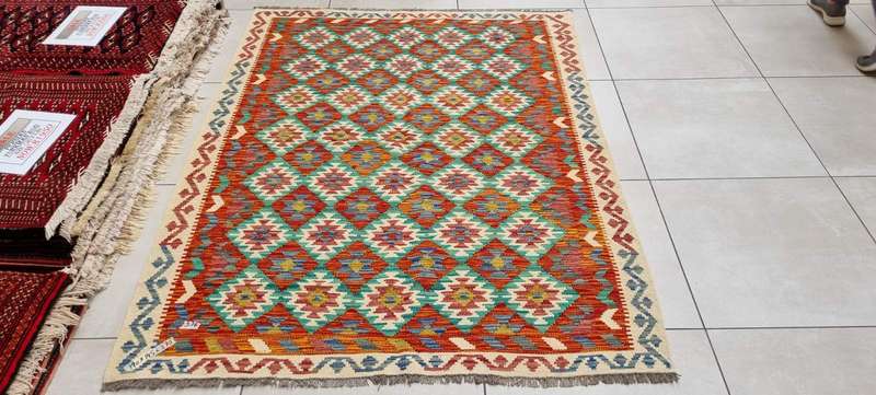 Afghan Kilim 190cm x 145cm Hand Made