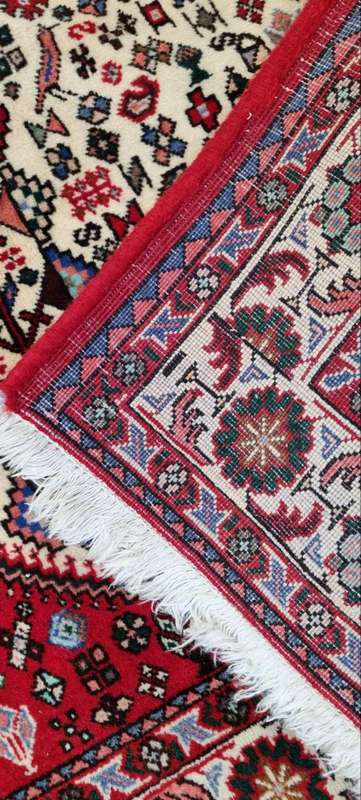 Persian Abadeh Carpet 155cm x 105cm Hand Knotted