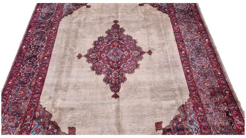 Persian Mashhad Carpet Hand Knotted - 350cm x 263cm