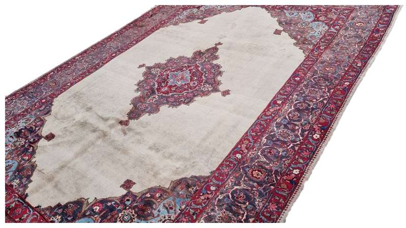 Persian Mashhad Carpet Hand Knotted - 350cm x 263cm