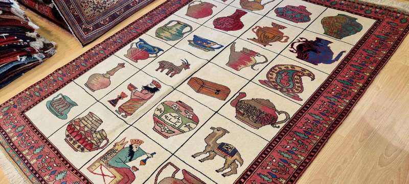 Very Fine Persian Khorasan Carpet 180cm x 140cm Hand Knotted