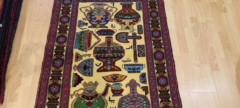 Persian Khorasan Carpet 128cm x 93cm Hand Knotted