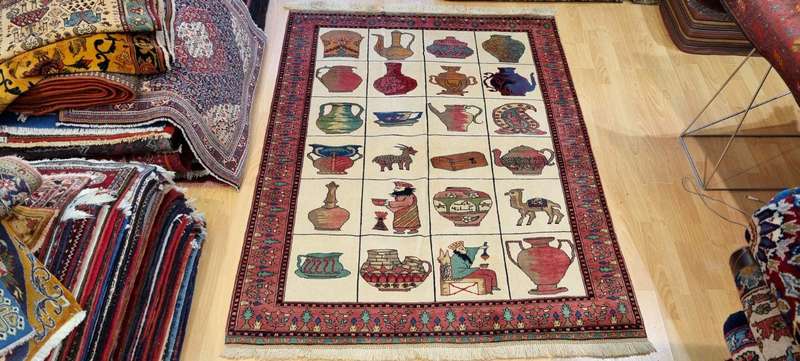 Very Fine Persian Khorasan Carpet 180cm x 140cm Hand Knotted