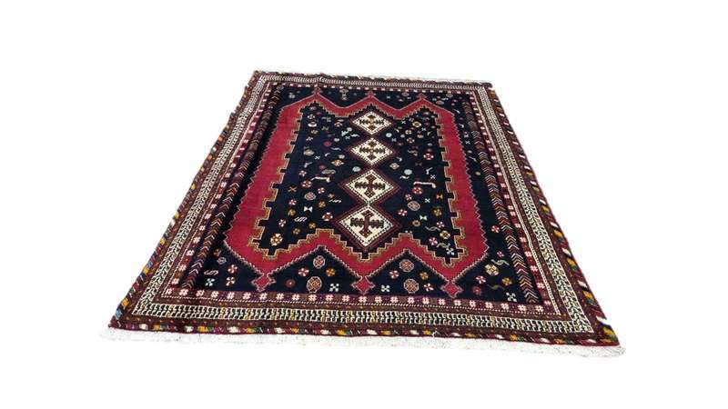 Very Fine Persian Afshar Carpet 212cm x 170cm Hand Knotted