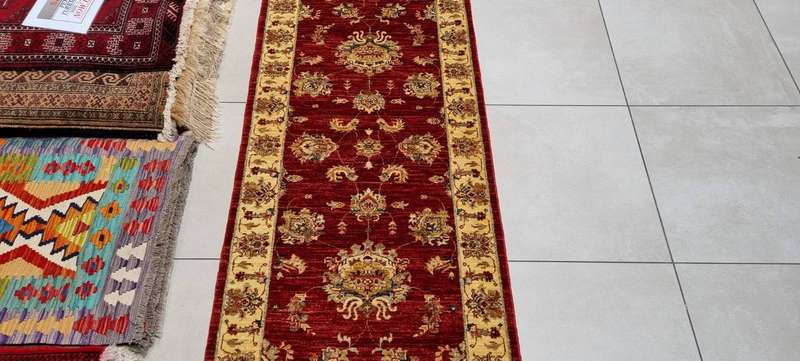 Very Fine Afghan Chobi Ariana 302cm x 82cm Hand Knotted
