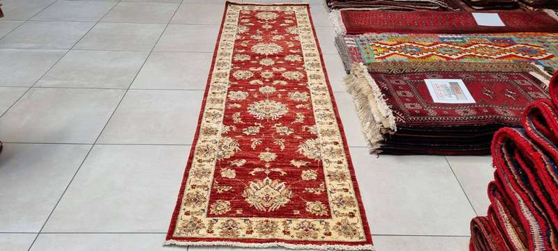 Very Fine Afghan Chobi Ariana 302cm x 82cm Hand Knotted