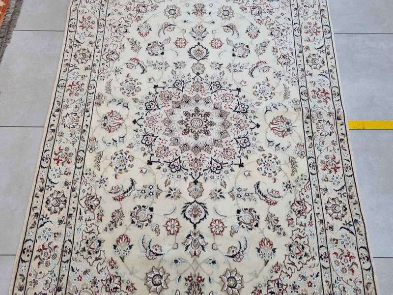 Persian Nain Carpet 240cm x 153cm Hand Knotted