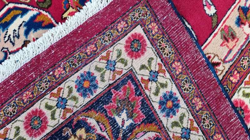 Persian Mashhad Carpet 394cm x 318cm Hand Knotted