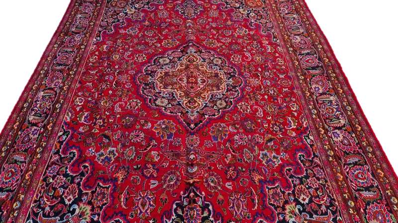 Persian Mashhad Carpet 403cm x 290cm Hand Knotted