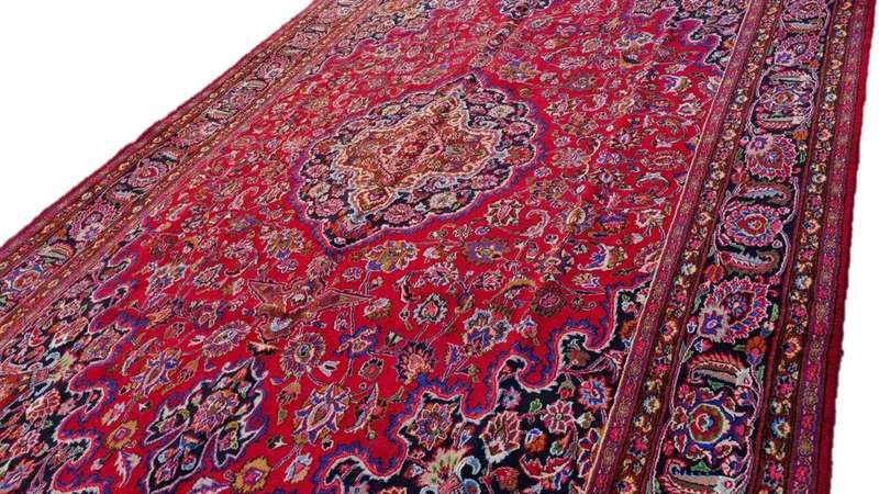 Persian Mashhad Carpet 403cm x 290cm Hand Knotted