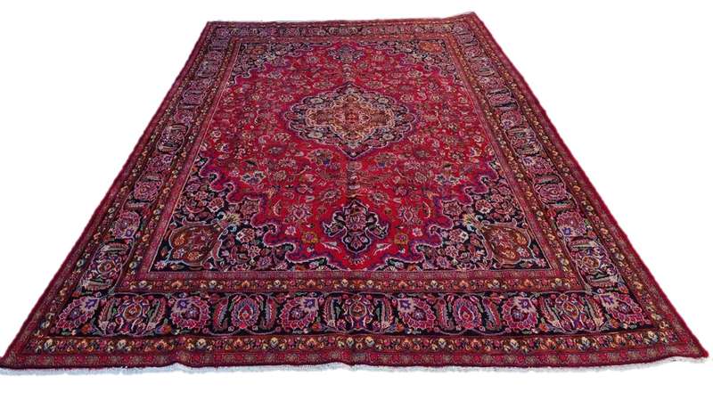 Persian Mashhad Carpet 403cm x 290cm Hand Knotted