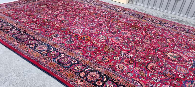 Persian Mashhad Carpet  510cm x 310cm Hand-Knotted