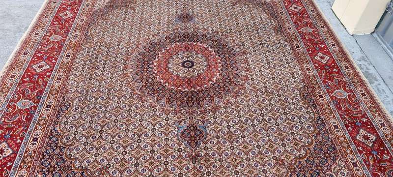 Persian Moud Carpet 390cm x 300cm Hand Knotted