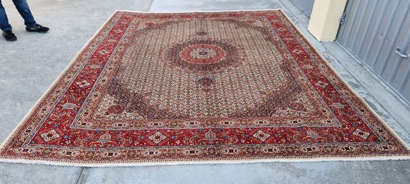 Persian Moud Carpet 390cm x 300cm Hand Knotted