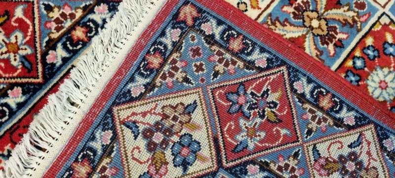 Persian Kashan Carpet 150cm x 100cm Hand Knotted
