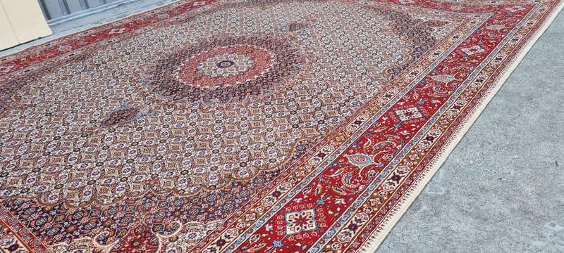 Persian Moud Carpet 390cm x 300cm Hand Knotted