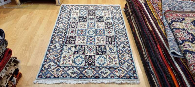 Persian Kashan Carpet 150cm x 100cm Hand Knotted