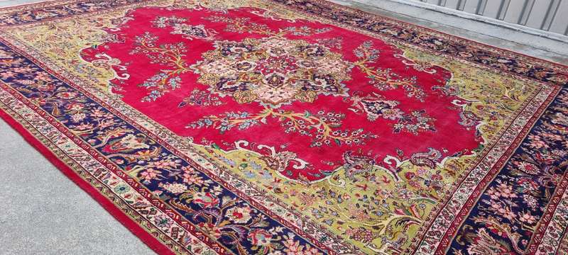 Persian Tabriz Carpet  395cm x 300cm Hand-Knotted