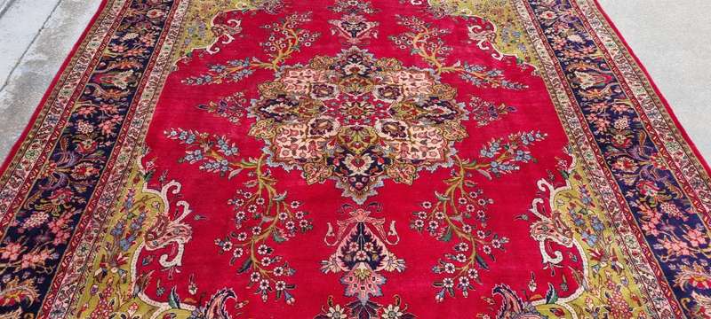 Persian Tabriz Carpet  395cm x 300cm Hand-Knotted