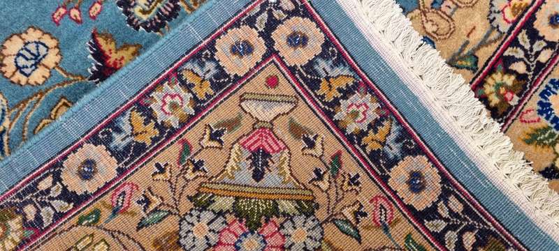 Very Fine Persian Mashhad Carpet  297cm x 200cm Hand-Knotted