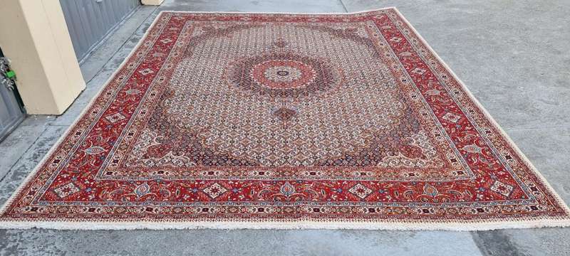 Persian Moud Carpet 390cm x 300cm Hand Knotted