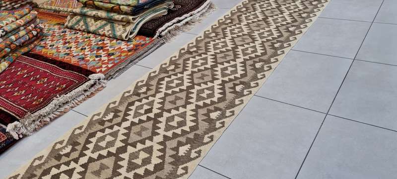 Afghan Chobi Kilim 488cm x 81cm Hand Made