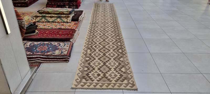 Afghan Chobi Kilim 488cm x 81cm Hand Made