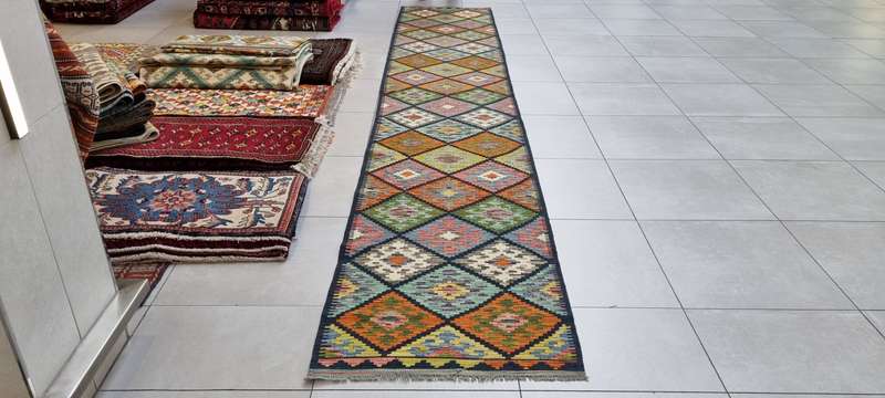 Afghan Chobi Kilim 490cm x 85cm Hand Made
