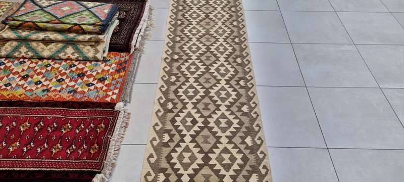 Afghan Chobi Kilim 488cm x 81cm Hand Made