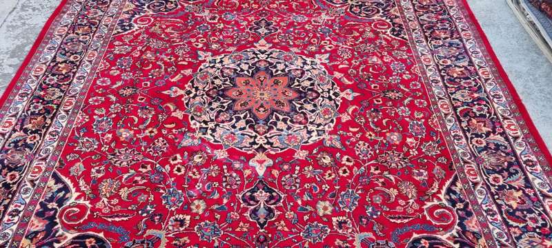 Fine Persian Mashhad Carpet 376cm x 290cm Hand Knotted