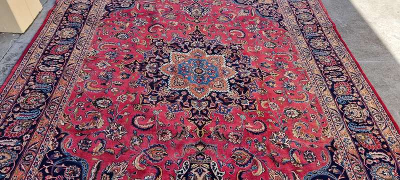 Persian Mashhad Carpet 410cm x 298cm Hand Knotted