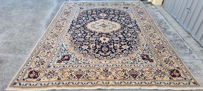 Persian Nain Carpet 345cm x 245cm Hand Knotted