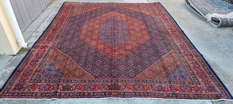 Vintage Persian Moud Carpet 365cm x 242cm Hand Knotted