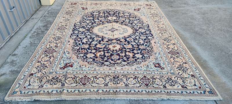 Persian Nain Carpet 345cm x 245cm Hand Knotted