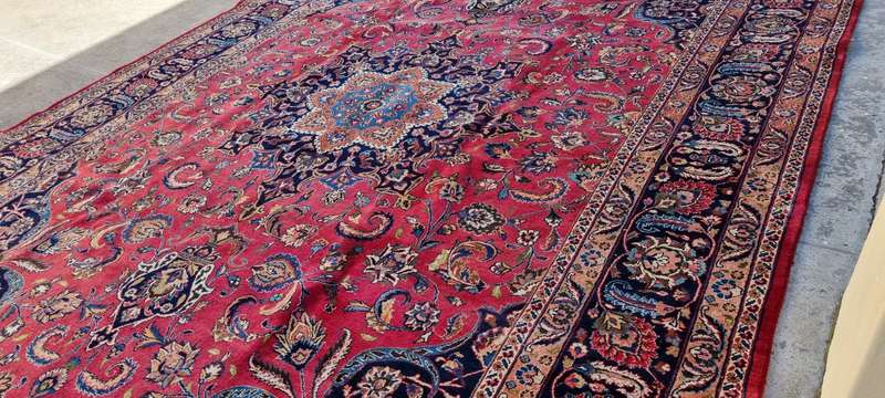 Persian Mashhad Carpet 410cm x 298cm Hand Knotted