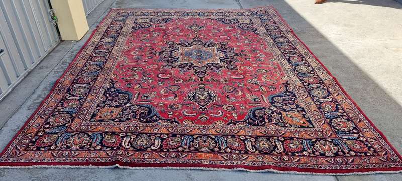 Persian Mashhad Carpet 410cm x 298cm Hand Knotted