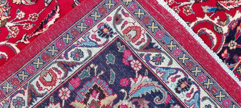 Fine Persian Mashhad Carpet 376cm x 290cm Hand Knotted