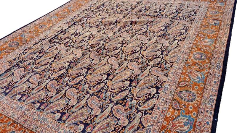 Persian Kashmar Carpet - 375cm x 298cm Hand Knotted