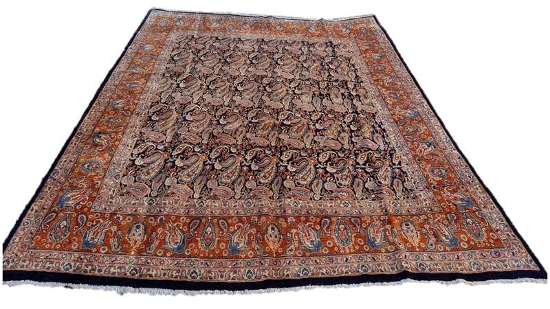 Persian Kashmar Carpet - 375cm x 298cm Hand Knotted