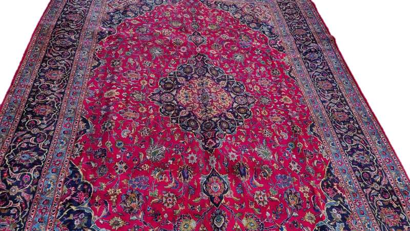 Persian Kashmar Carpet  405cm x 300cm Hand-Knotted