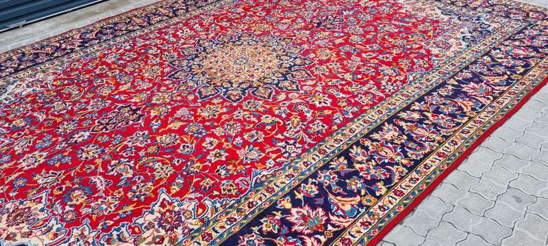 Vintage Persian Najafabad Carpet - 403cm x 290cm Hand Knotted