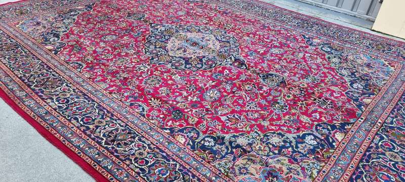 Vintage Persian Kashmar Carpet  385cm x 300cm Hand Knotted