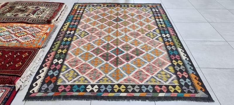Afghan Chobi Kilim 253cm x 181cm Hand Made