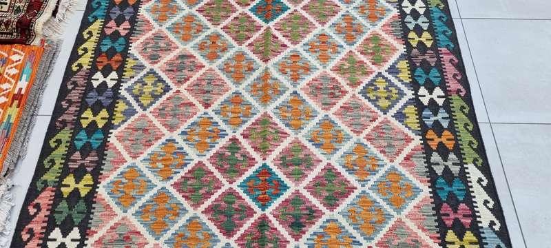 Afghan Chobi Kilim 253cm x 181cm Hand Made