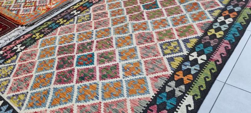 Afghan Chobi Kilim 253cm x 181cm Hand Made