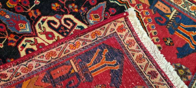 Very Fine Persian Qashqai Carpet 60cm x 60cm Hand Knotted