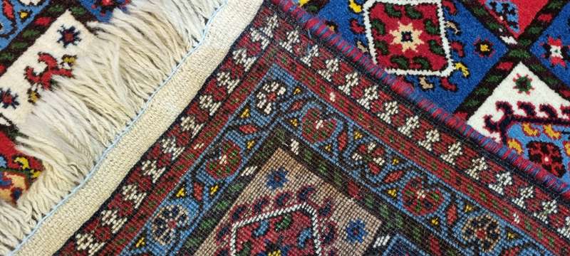 Very Fine Persian Yalemeh Carpet 100cm x 60cm Hand Knotted
