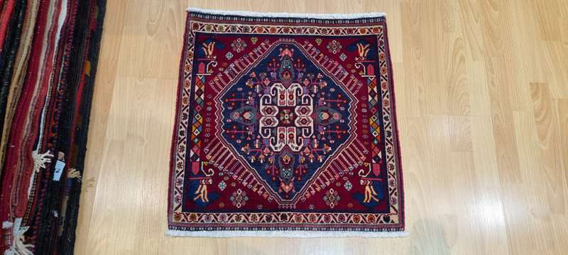 Very Fine Persian Qashqai Carpet 60cm x 60cm Hand Knotted