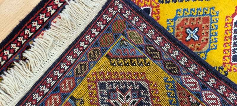 Very Fine Persian Yalemeh Carpet 100cm x 60cm Hand Knotted